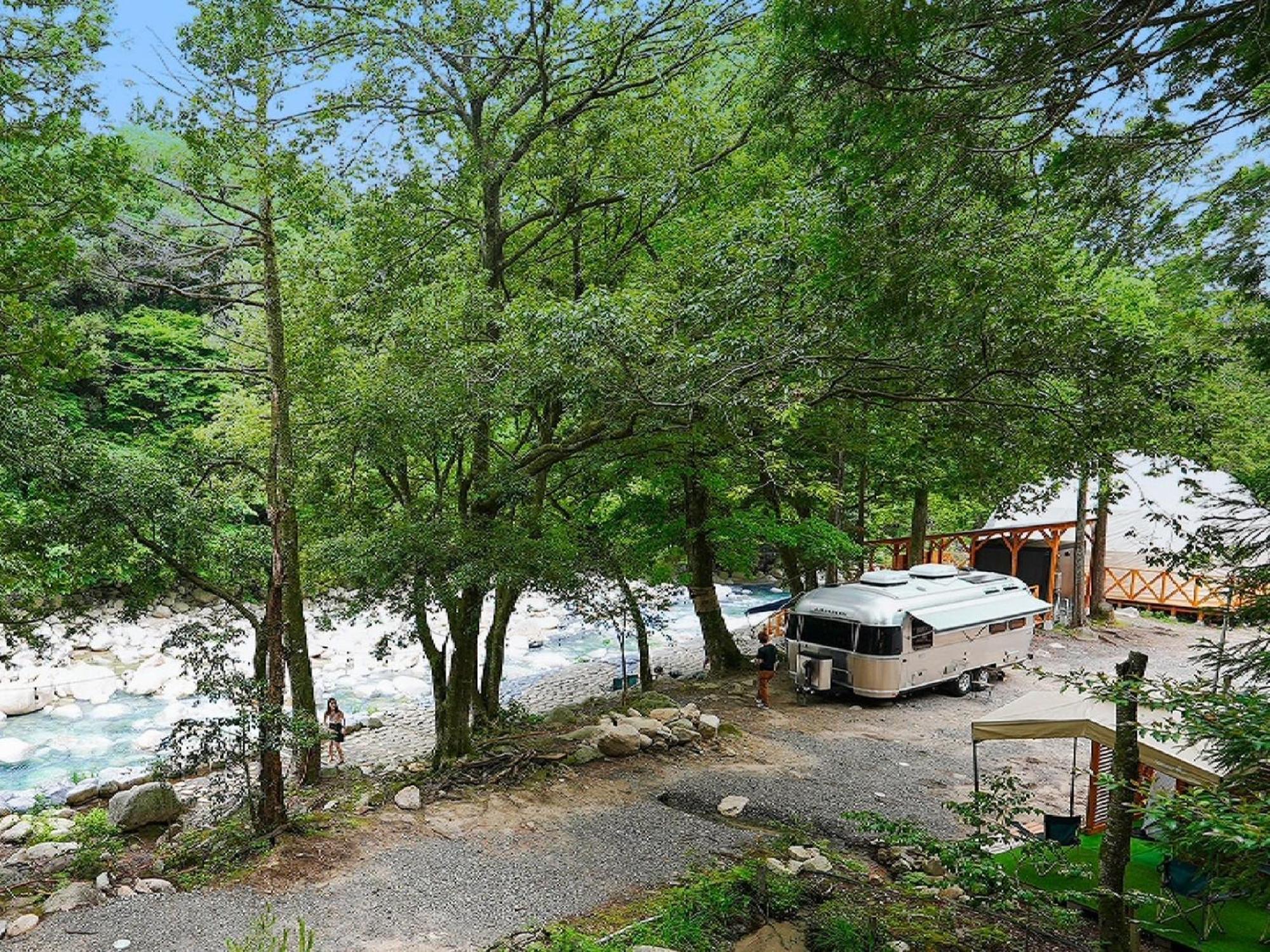 Riverside Glamping Nuts - Vacation Stay 62407V Higashiomi Exteriér fotografie