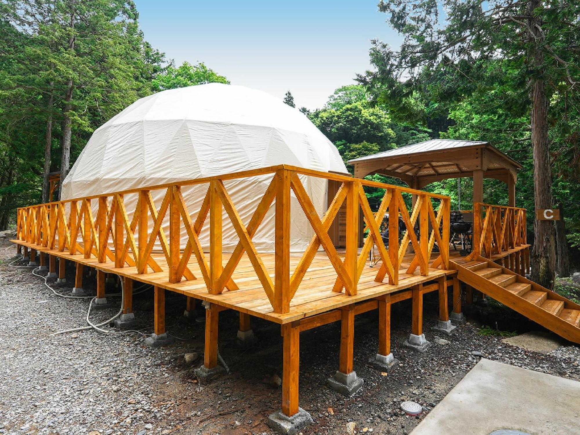 Riverside Glamping Nuts - Vacation Stay 62407V Higashiomi Exteriér fotografie